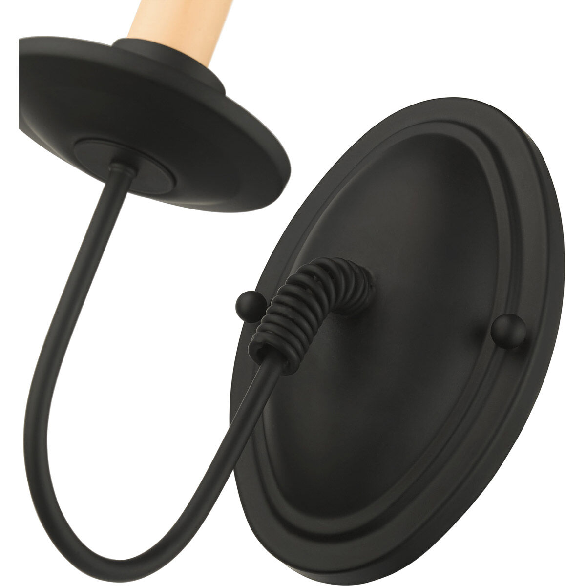 Heritage 1 Light 4 inch Black Wall Sconce Wall Light