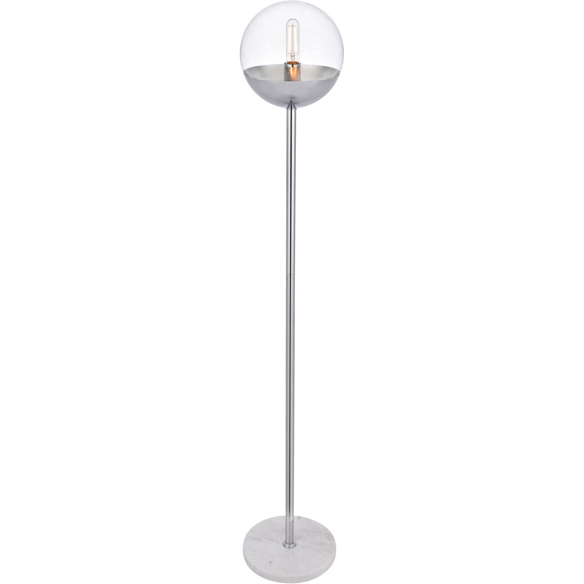 Eclipse 62 inch 40 watt Chrome Floor Lamp Portable Light