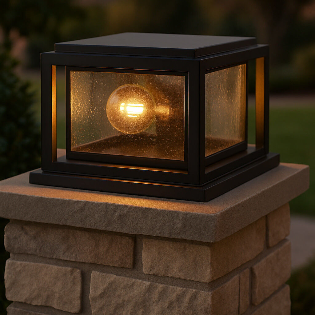 Coastal Elements Republic 2 Light 12 inch Black Outdoor Pier Mount, Estate Series