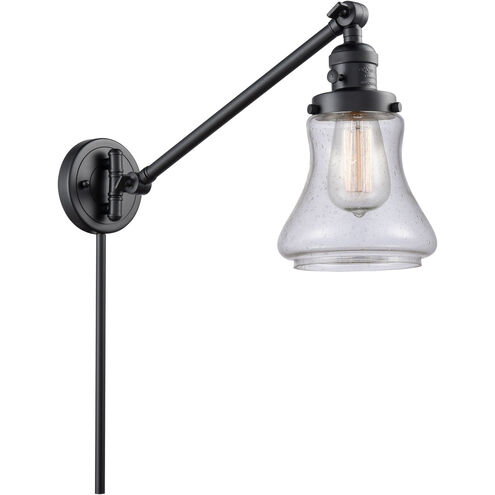 Bellmont 35 inch 3.50 watt Matte Black Swing Arm Wall Light, Franklin Restoration