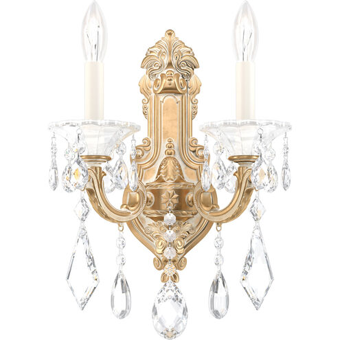 La Scala 2 Light 6.5 inch Florentine Bronze Wall Sconce Wall Light in Florentine Bronze Cast