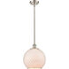 Ballston Large Farmhouse Chicken Wire 1 Light 10 inch Brushed Satin Nickel Pendant Ceiling Light, Ballston