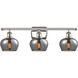 Ballston Fenton LED 26 inch Polished Nickel Bath Vanity Light Wall Light in Plated Smoke Glass, Ballston