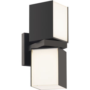 Vaiation LED 12.5 inch Black Outdoor Wall Light in 3500K, dweLED