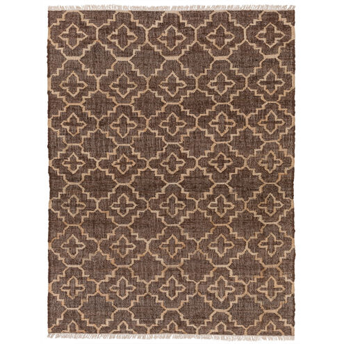 Laural 108 X 72 inch Neutral and Brown Area Rug, Jute