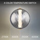 Swirly LED 9.9 inch Smoke Glass and Aged Brass Mini-Pendant Ceiling Light in 3500K