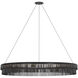 Kelly Wearstler Differo LED 50 inch Aged Iron Layered Ring Chandelier Ceiling Light