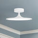 Alora Mood Issa LED 12 inch White Semi Flush Mount Ceiling Light