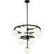 Alluria 10 Light 30 inch Weathered Black W/Autumn Gold Chandelier Ceiling Light