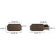 Easton 42 X 42 inch Brown Storage Coffee Table