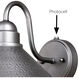 Outland 1 Light 9 inch Brushed Pewter Outdoor Wall