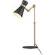 Soriano 25.25 inch 60.00 watt Matte Black and Heritage Brass Table Lamp Portable Light