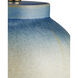 Dawning 23 inch 150 watt Yellow and Blue Table Lamp Portable Light