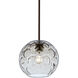 Bombay 1 Light Bronze Stem Pendant Ceiling Light
