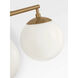 Nube 2 Light 14.63 inch Satin Brass Vanity Light Wall Light in Incandescent