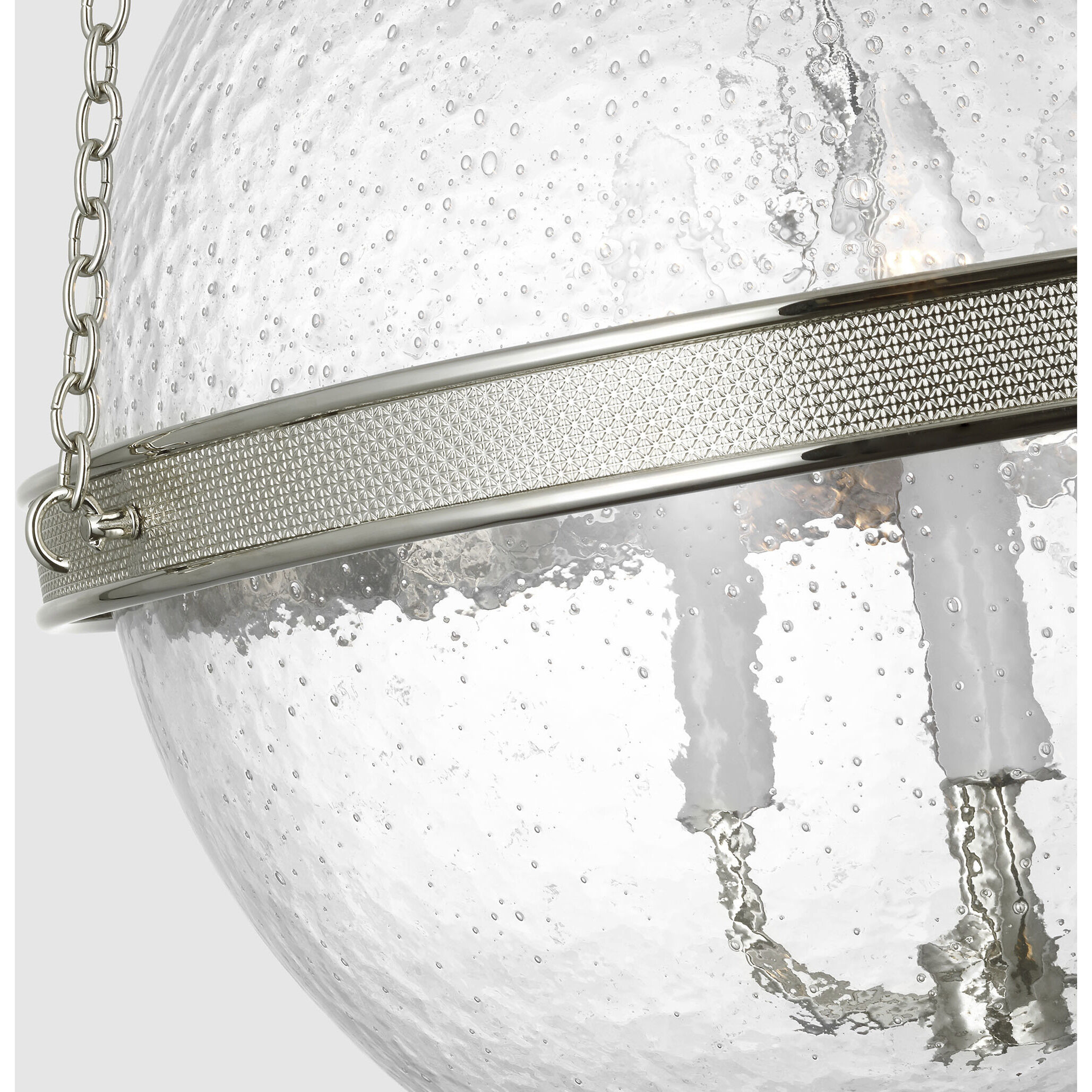 Marie Flanigan Reese LED 18.25 inch Polished Nickel Globe Pendant Ceiling Light