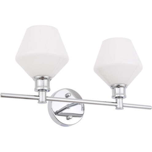 Gene 2 Light 19 inch Chrome Wall sconce Wall Light