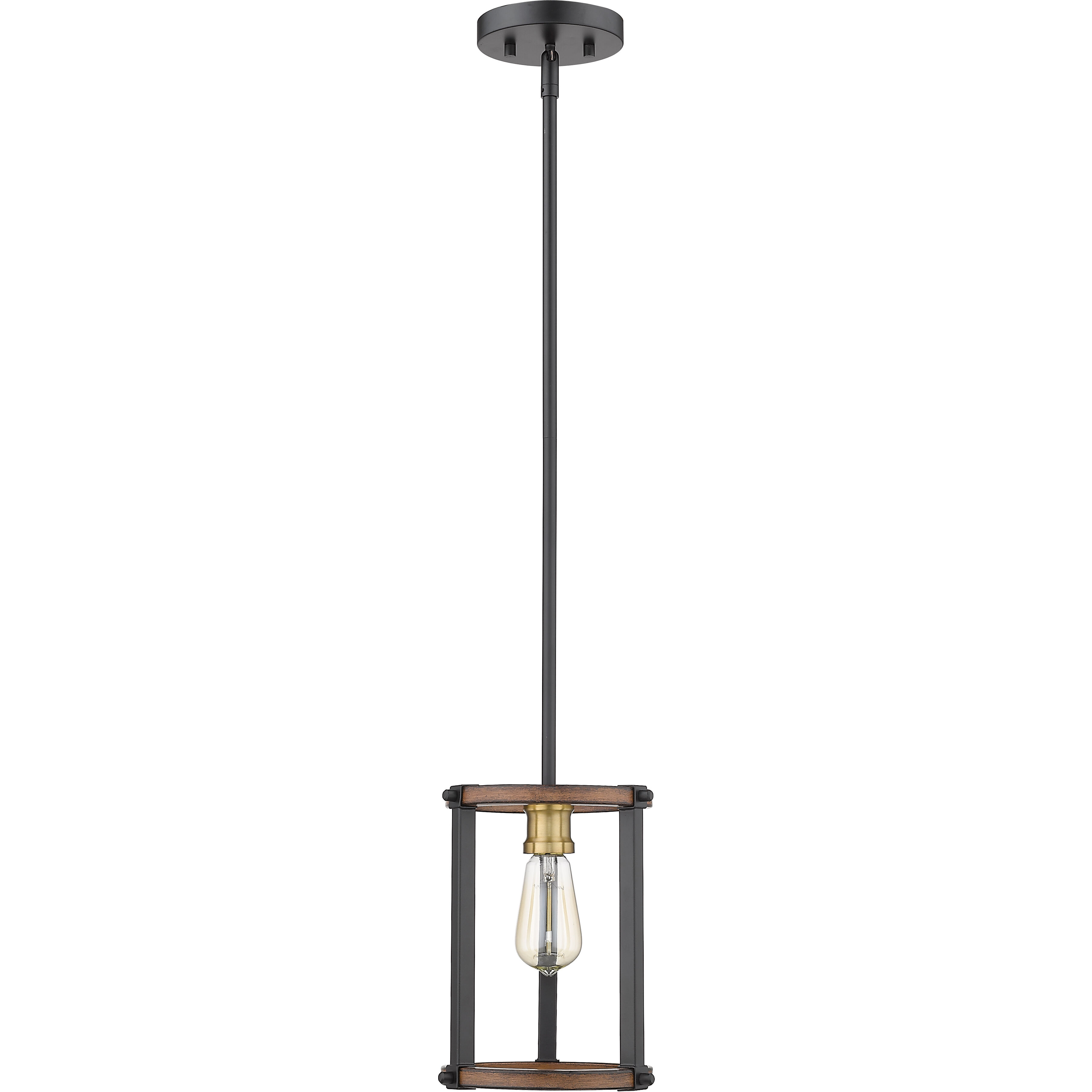 Kirkland 1 Light 7 inch Rustic Mahogany Pendant Ceiling Light