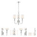 Evi 3 Light 16.75 inch Chrome Chandelier Ceiling Light