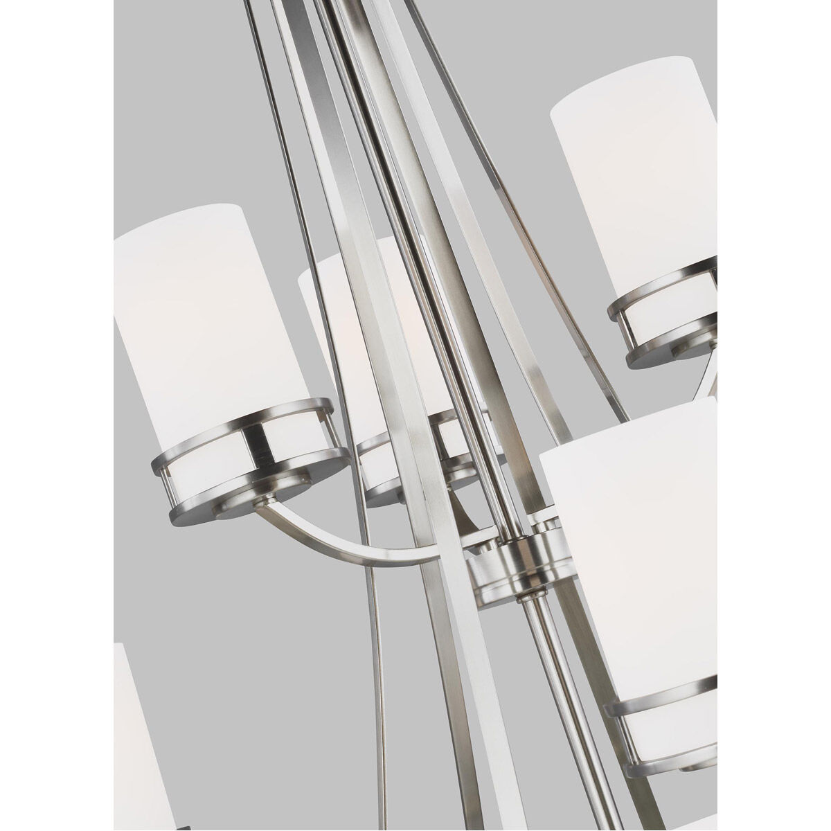 Robie 12 Light 40 inch Brushed Nickel Chandelier Ceiling Light