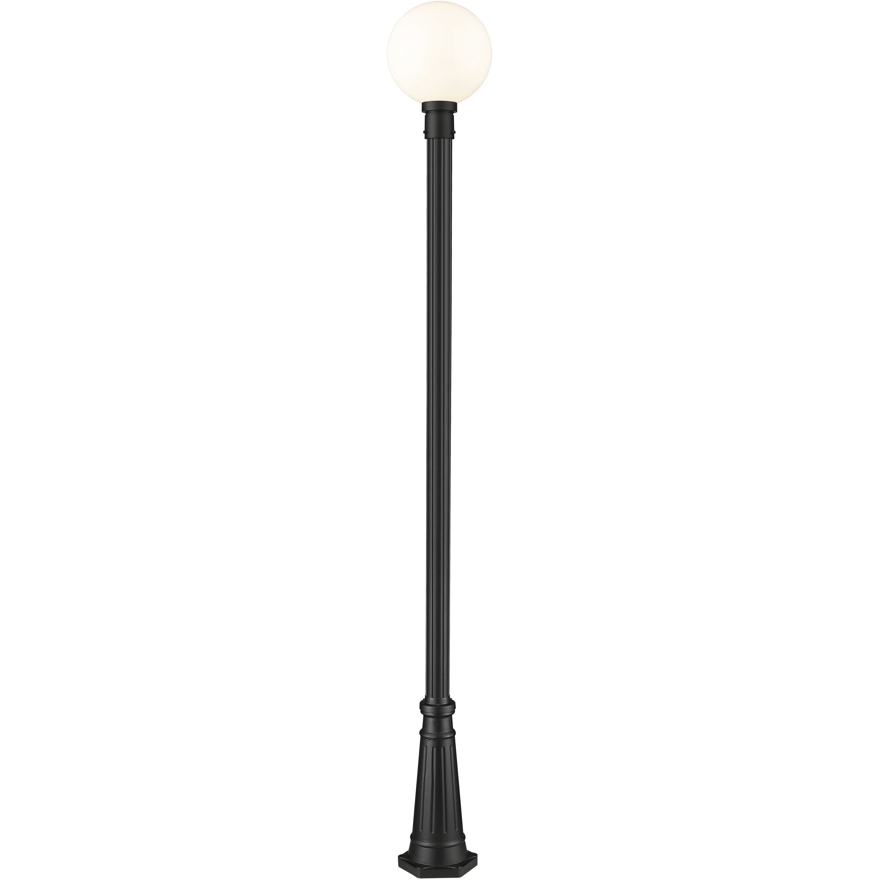 Laurent 1 Light 109.75 inch Black Outdoor Post Mounted Fixture