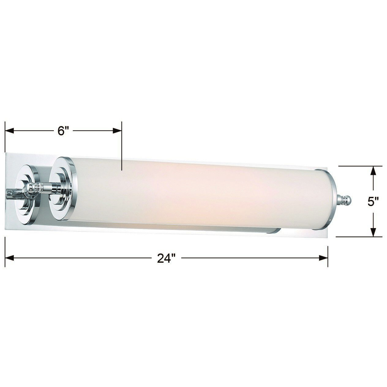 Foster Bath Vanity Light Wall Light in Chrome