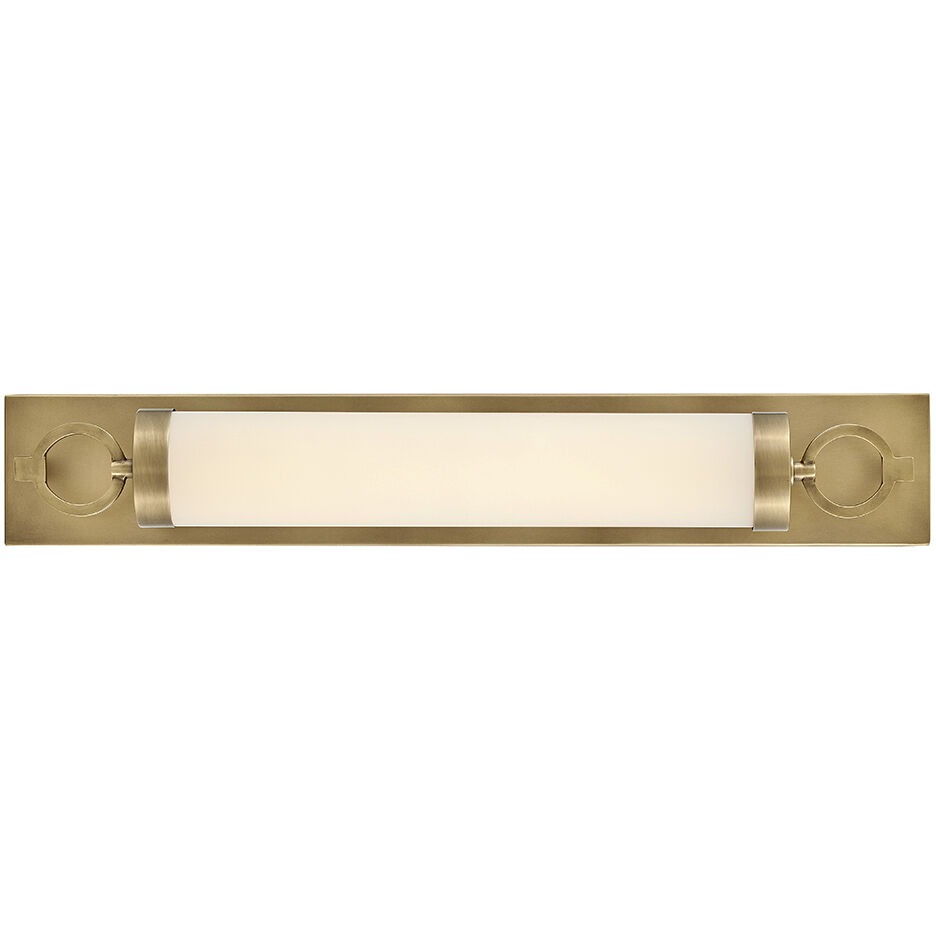 Lisa McDennon Baylor LED 30 inch Heritage Brass Bath Light Wall Light, Linear, Sconce