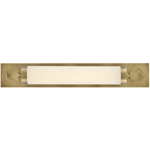 Lisa McDennon Baylor LED 30 inch Heritage Brass Bath Light Wall Light, Linear, Sconce
