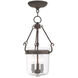 Rockford 3 Light 10.5 inch Bronze Pendant Ceiling Light