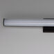 Rail LED 24 inch Black Bath Vanity Wall Light