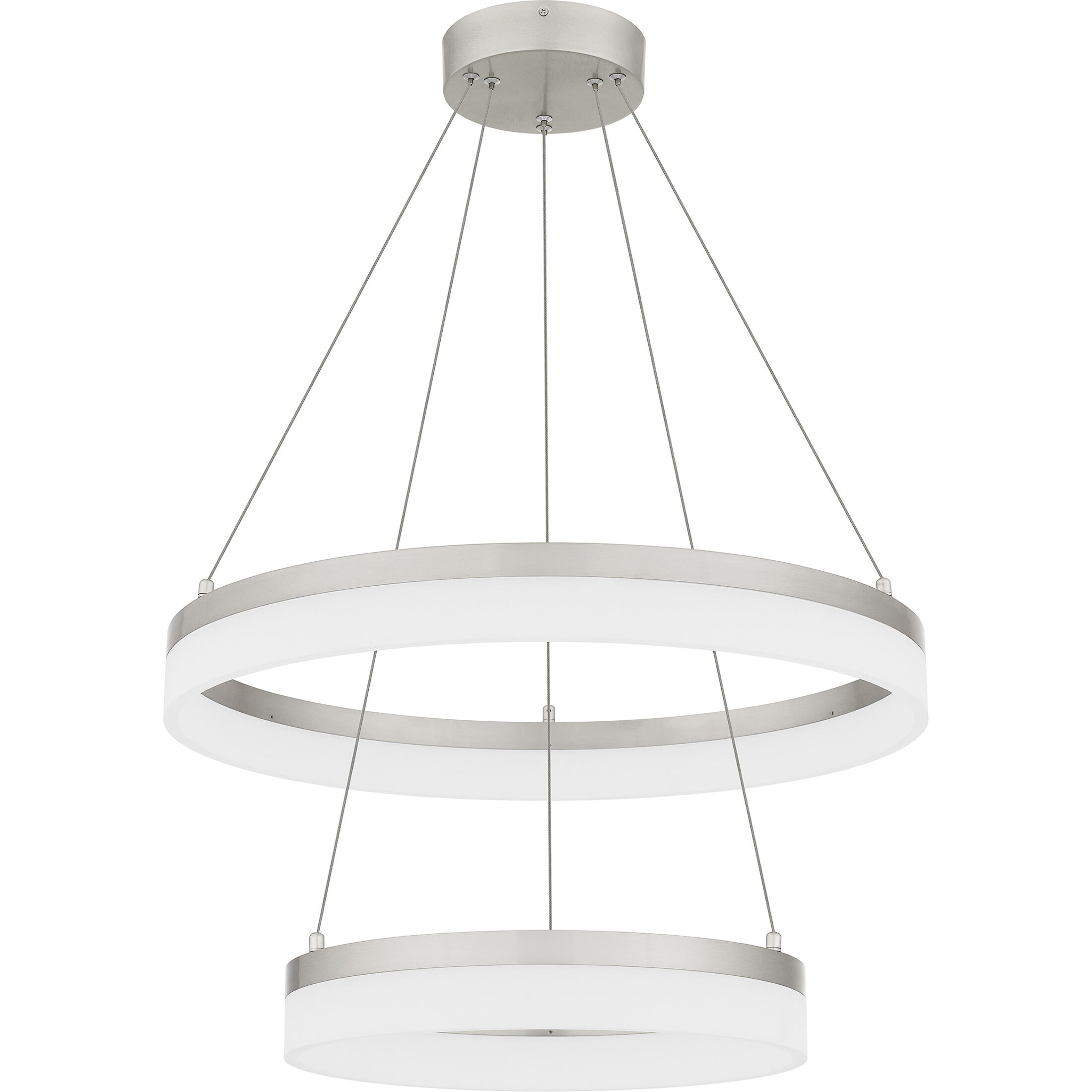 Cohen LED 23.75 inch Brushed Nickel Pendant Ceiling Light