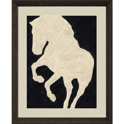 Equestrian Grace / Equestrian Style Black and Beige Framed Art