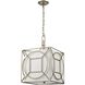 Shaftsbury Square 3 Light 14 inch Antique Silver Pendant Ceiling Light