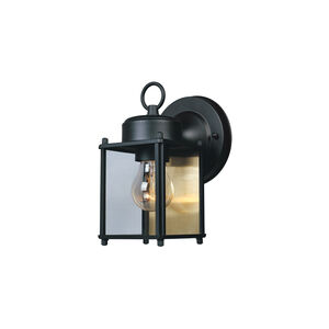 Basic Porch 1 Light 8 inch Black Outdoor Wall Lantern