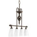 Revive 4 Light Antique Bronze Island Chandelier Ceiling Light