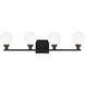 Sean Lavin Clybourn 4 Light 30.13 inch Midnight Black Bath Vanity Wall Light