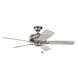 Terra 52 inch Burnished Antique Pewter with Weathered White Walnut / Dark Cherry Blades Ceiling Fan