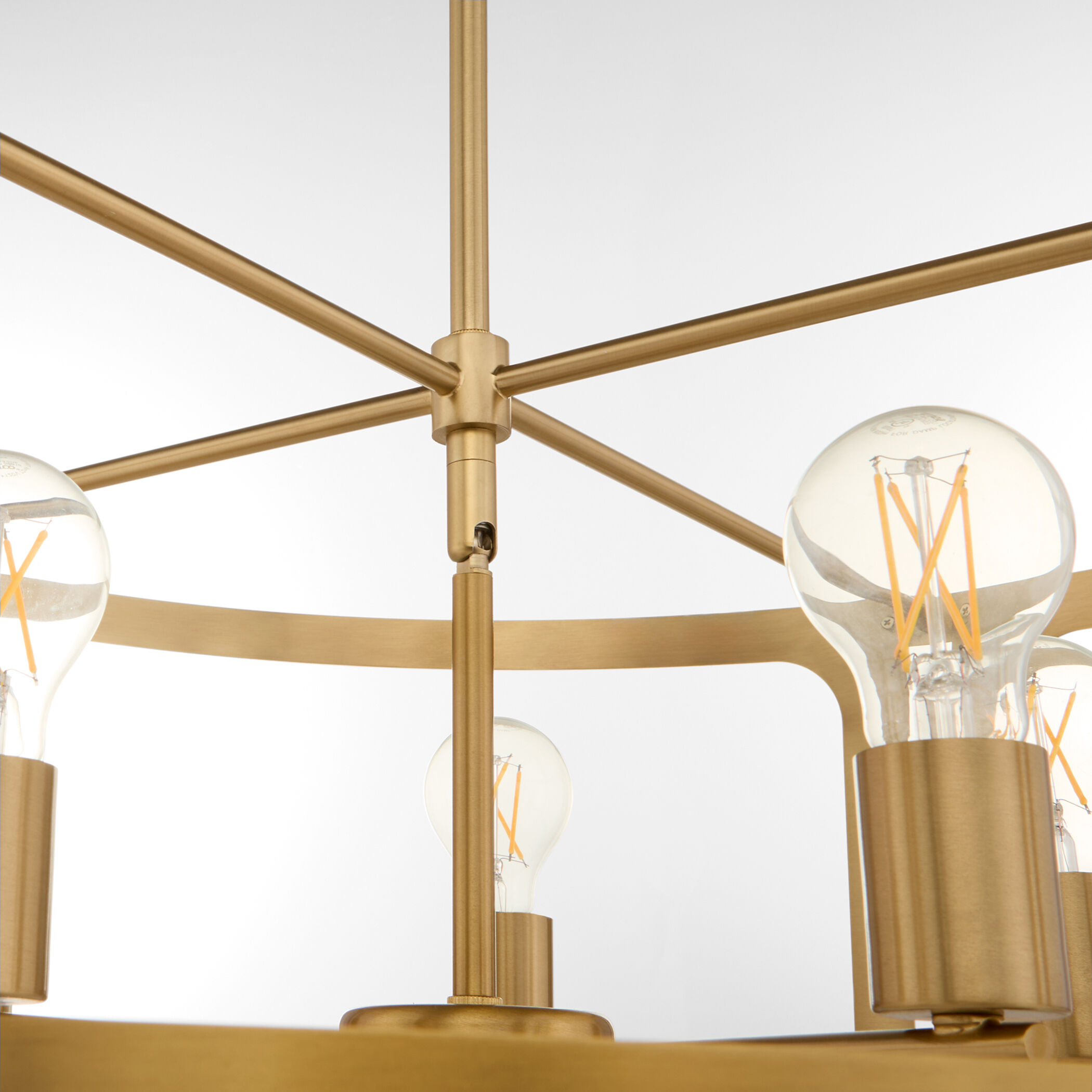 Colburn 5 Light 29 inch Brushed Brass Pendant Ceiling Light