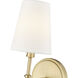 Adorra Indoor Wall Sconce Wall Light in Vintage Brass