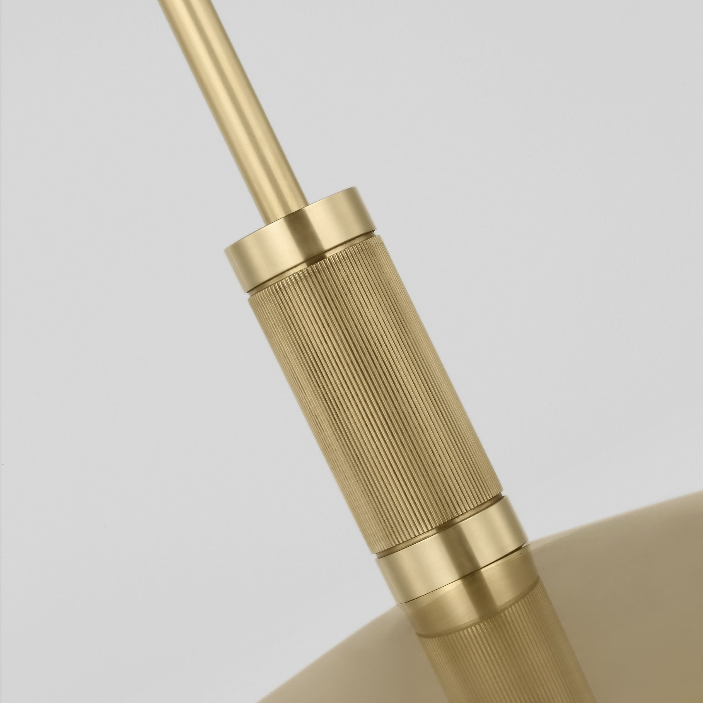 Avroko Saucer Direct LED 18 inch Hand Rubbed Antique Brass Pendant Ceiling Light