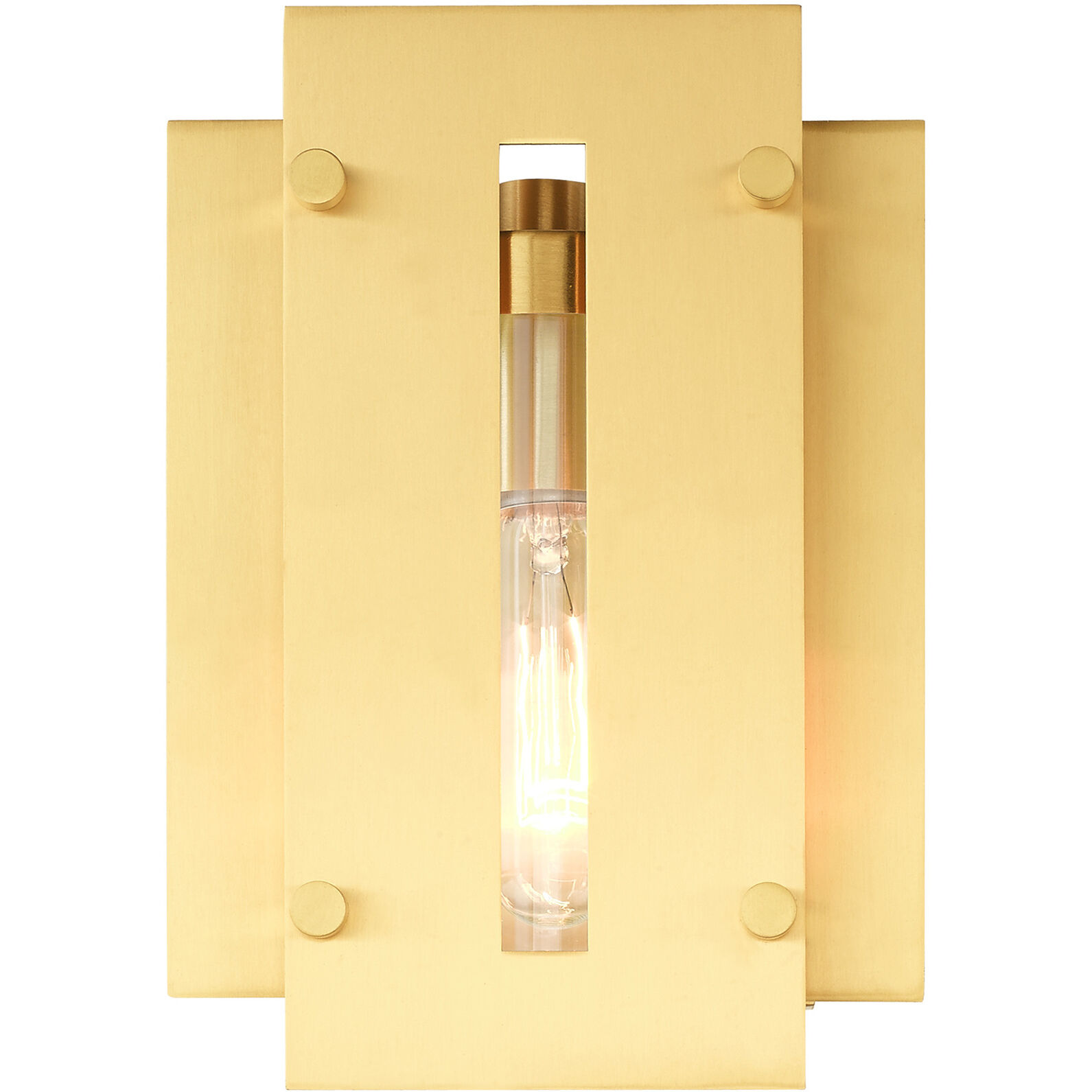 Utrecht 1 Light 10 inch Satin Brass Outdoor Wall Lantern