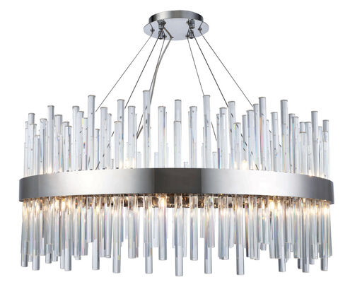 Dallas 18 Light 32 inch Chrome Chandelier Ceiling Light, Urban Classic