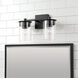 Mason 2 Light 14 inch Matte Black Vanity Light Wall Light