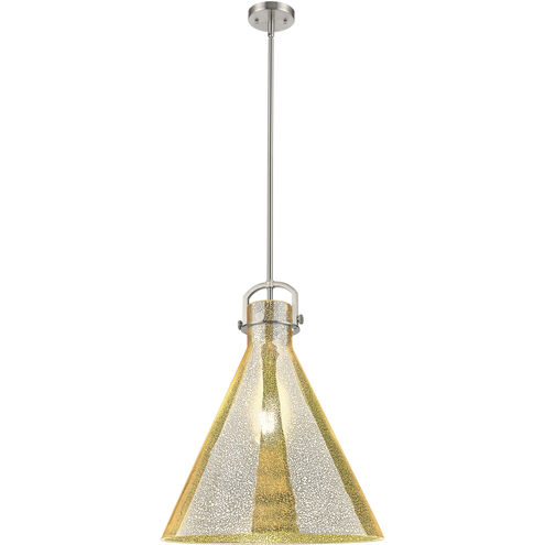 Downtown Urban Newton Cone 1 Light 18 inch Satin Nickel Pendant Ceiling Light in Mercury