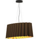 Renata 17.3 inch Ebony Pendant Ceiling Light in Ebony/Ash, 17 in, WEP Collection