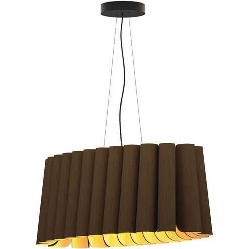 Renata 17.3 inch Ebony Pendant Ceiling Light in Ebony/Ash, 17 in, WEP Collection