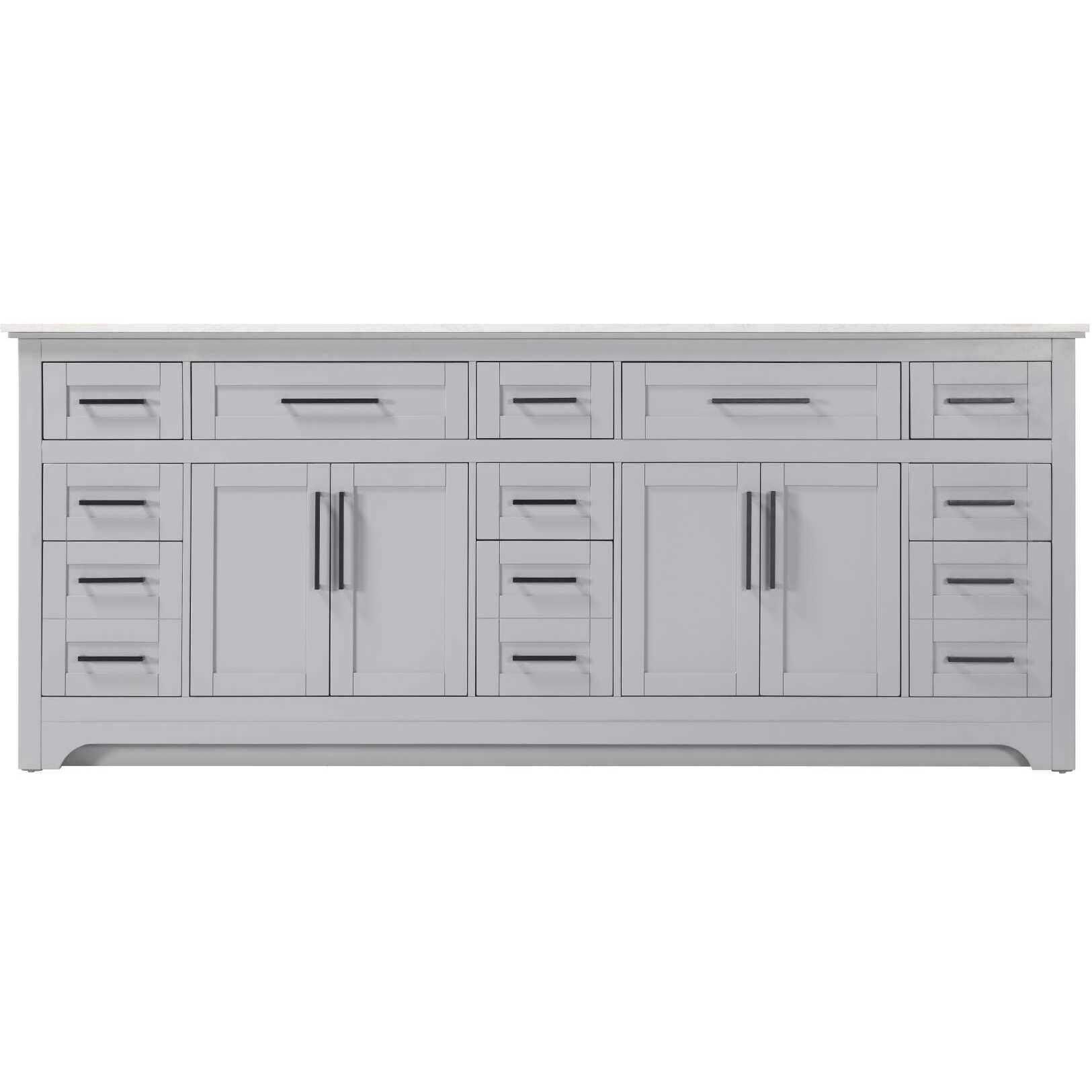 Remington 84 X 35 inch Grey Bathroom Vanity Cabinet