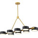 Canada LED 15 inch Gold LED Chandelier Ceiling Light