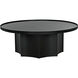 Rome 47.5 X 47.5 inch Matte Black Coffee Table