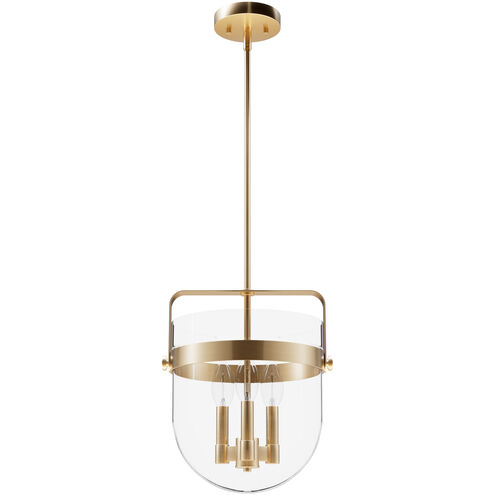 Karloff 3 Light 11.75 inch Alturas Gold Pendant Ceiling Light